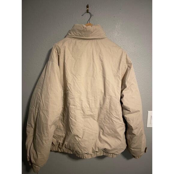 Eddie Bauer Jacket Mens XL Tall Beige Goose Down Puffer Winter Coat Outdoor READ - Picture 5 of 12